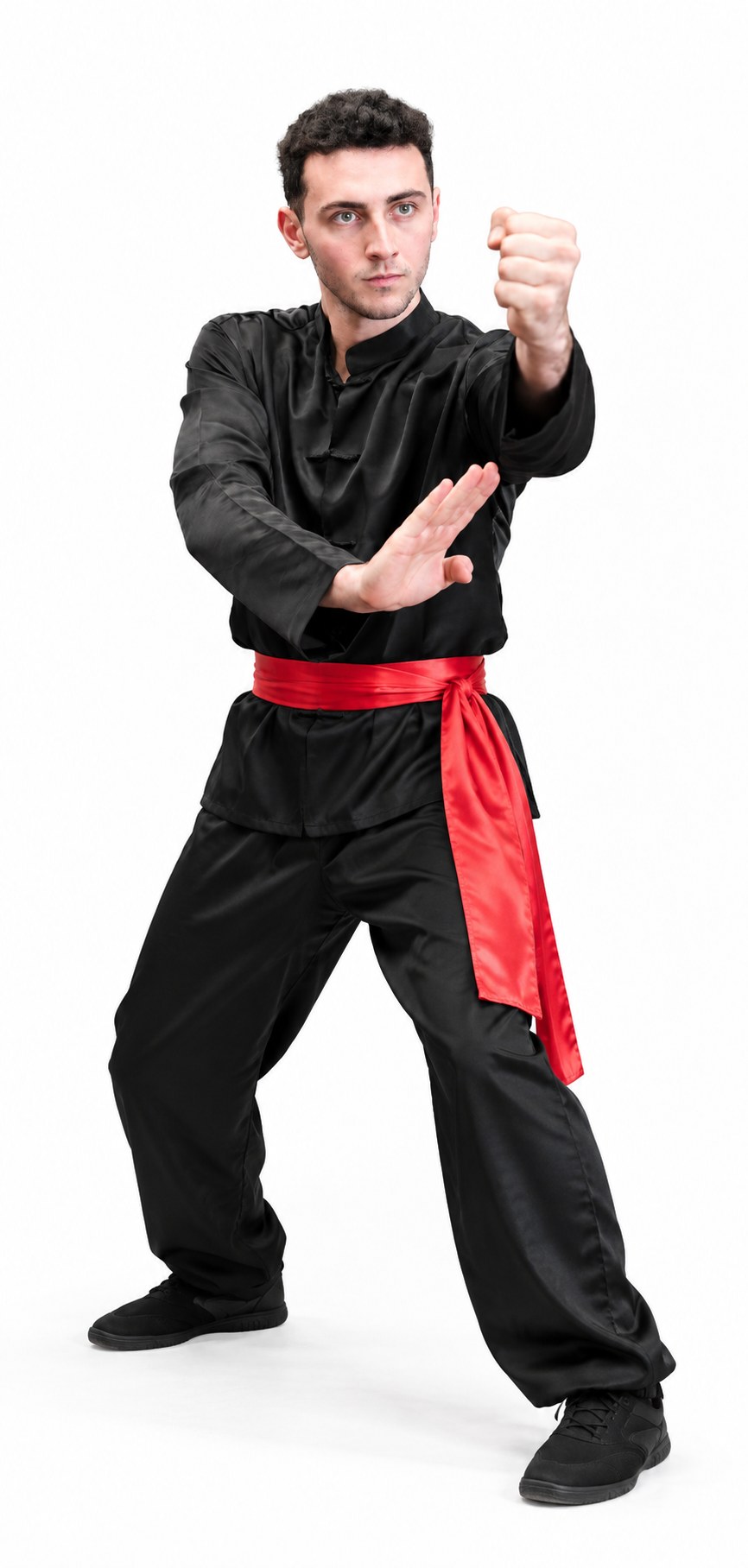Sifu Charles Sayah in a Wing Chun training stance